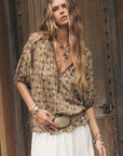 Spell Swan Lake Short Sleeve Blouse Sage