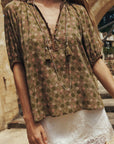 Spell Swan Lake Short Sleeve Blouse Sage
