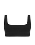 Nagnata Fine Rib Wool Bralet Black