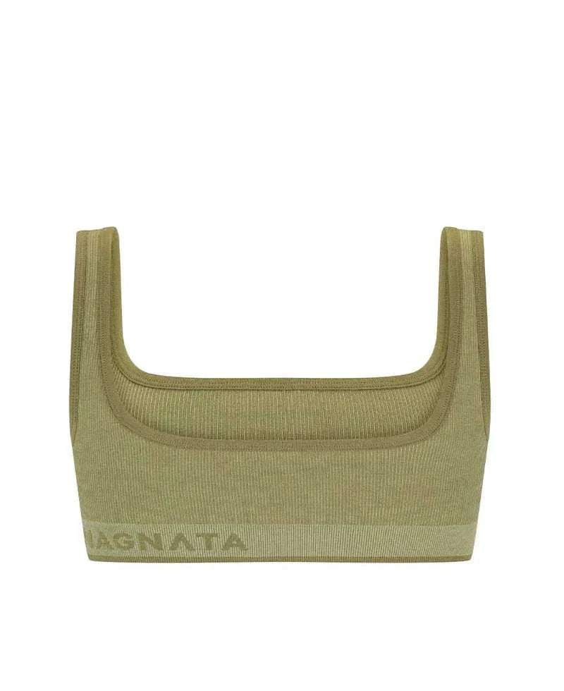 Nagnata Fine Rib Wool Bralet Fauna