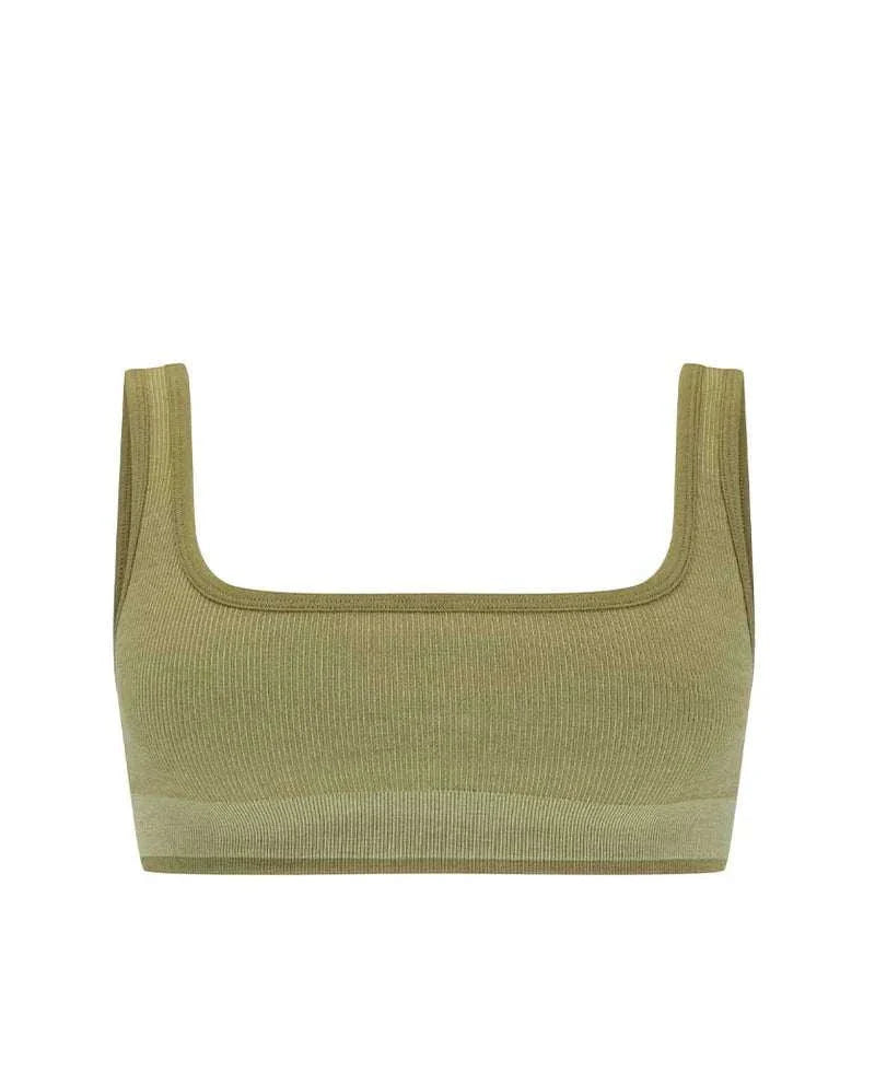 Nagnata Fine Rib Wool Bralet Fauna