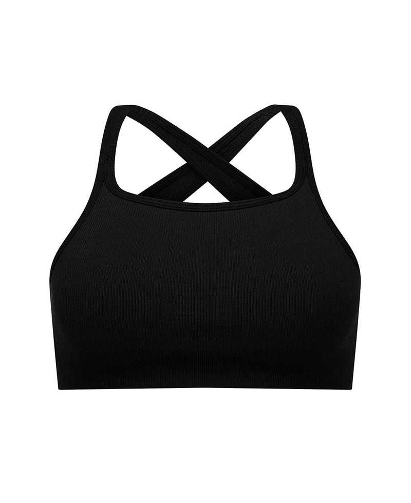 Nagnata Crossbody Wool Bralet Black