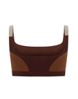 Nagnata Organic Colour Block Bralet Mulberry