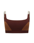 Nagnata Organic Colour Block Bralet Mulberry