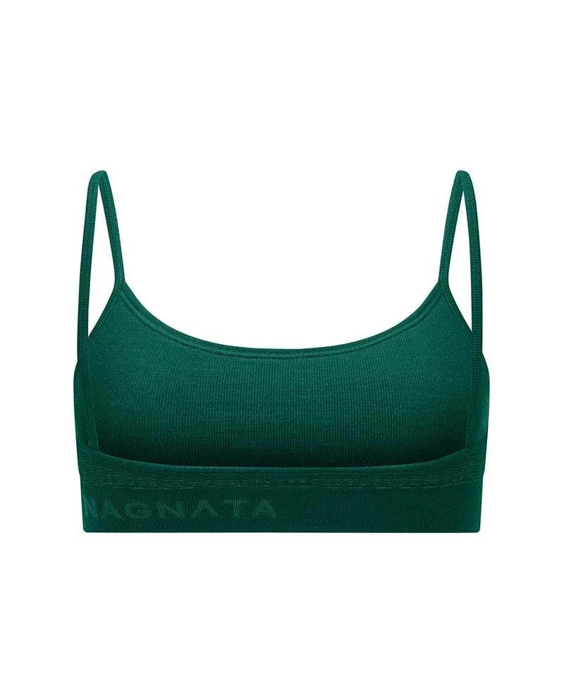 Nagnata Textured Ballet Wool Bralet Kelp