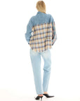 Tales Denim And Check Cotton Shirt