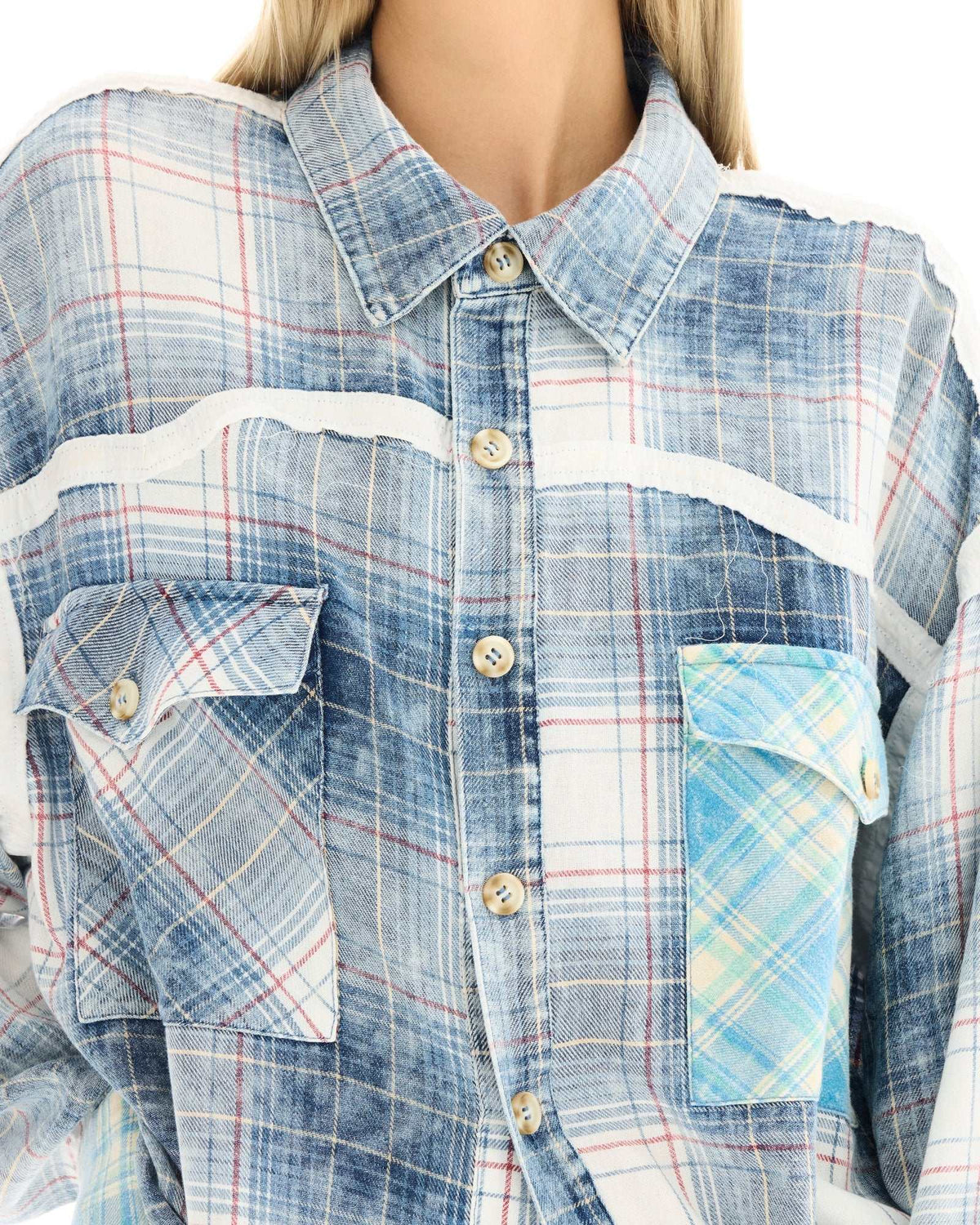 Tales Patchwork Western Flannel Shirt