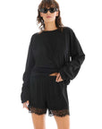 The Tales Lace Athena Shorts Black