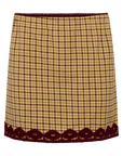 Ciao Ciao Vacation Tartan Check Mini Skirt