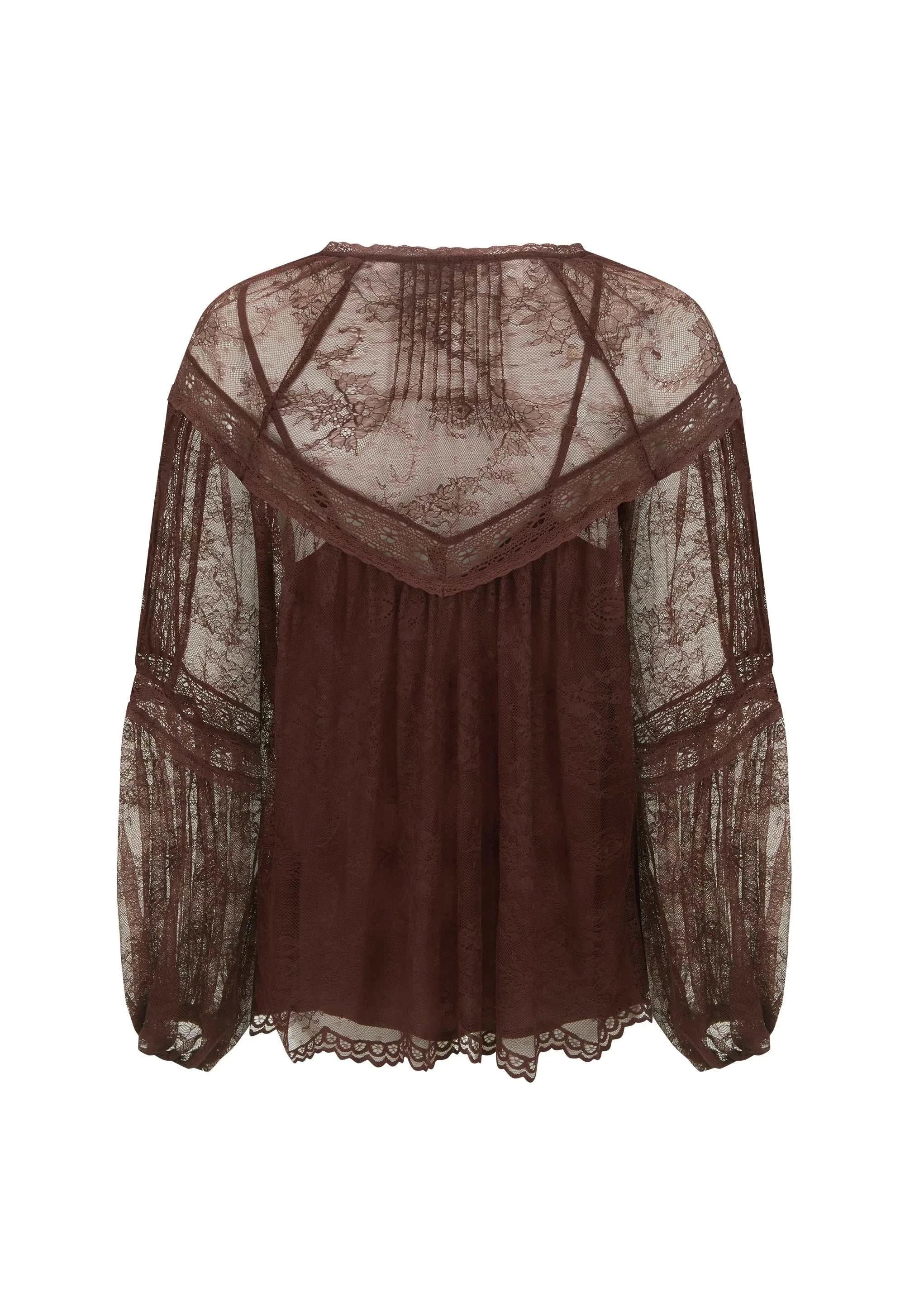 Spell Teodora Lace Blouse Fudge