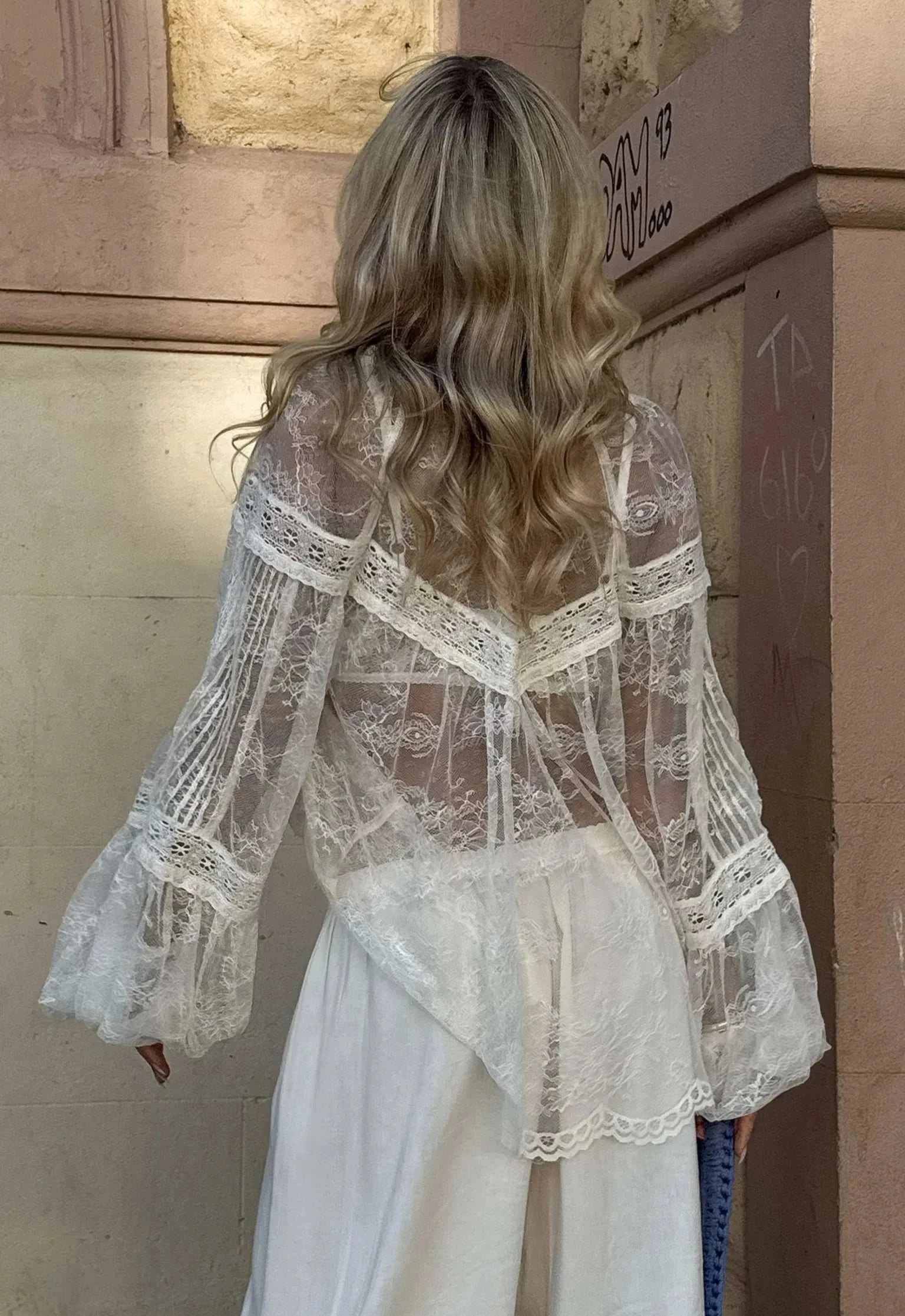 Spell Teodora Blouse Sea Salt