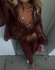 Spell Teodora Lace Blouse Fudge