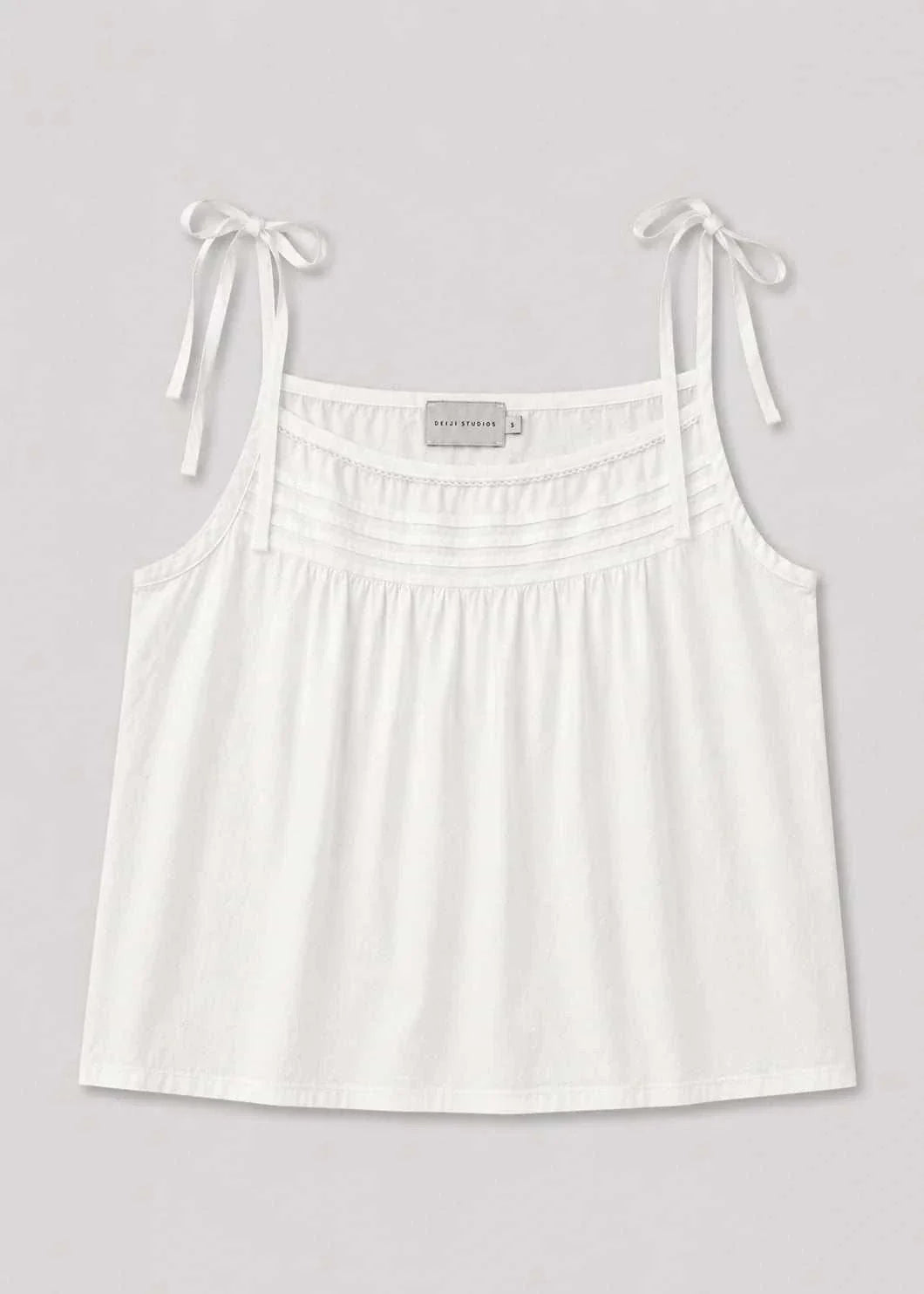 Deiji Studios Tied Cami White