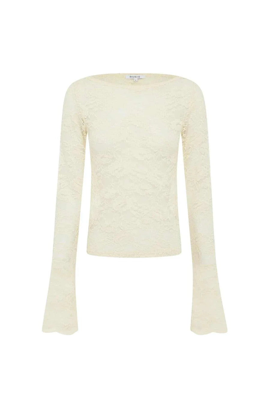 Rowie Tonya Rose Lace Top Creme