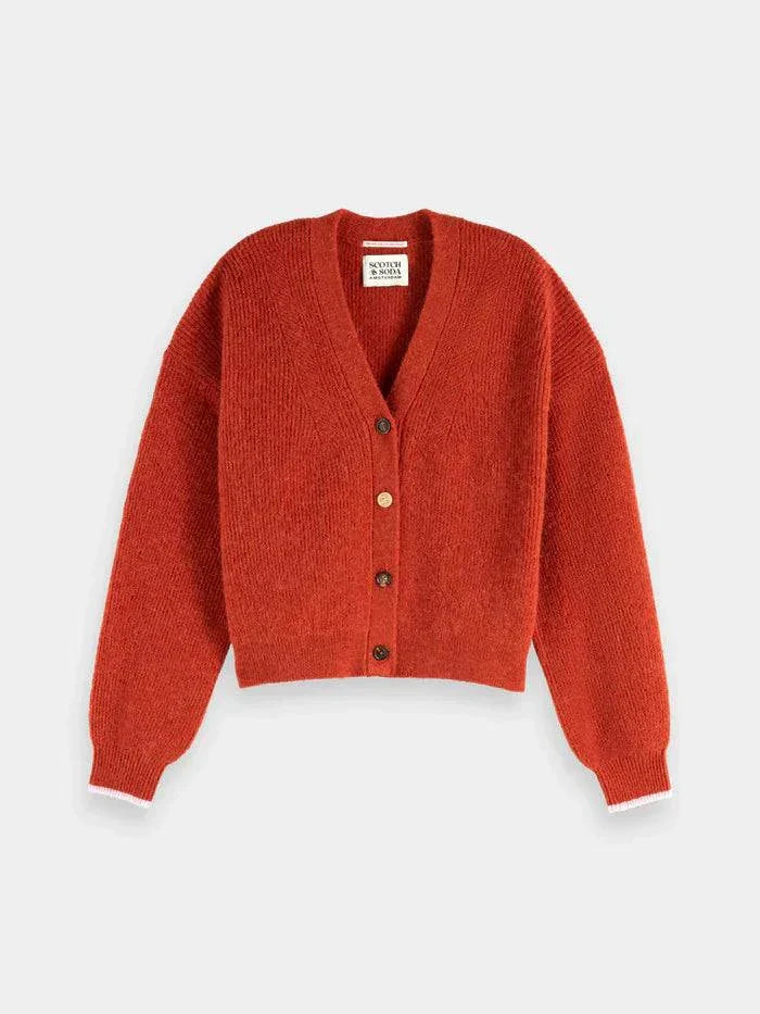 Scotch and Soda Fuzzy Relaxed Cardigan Ketchu