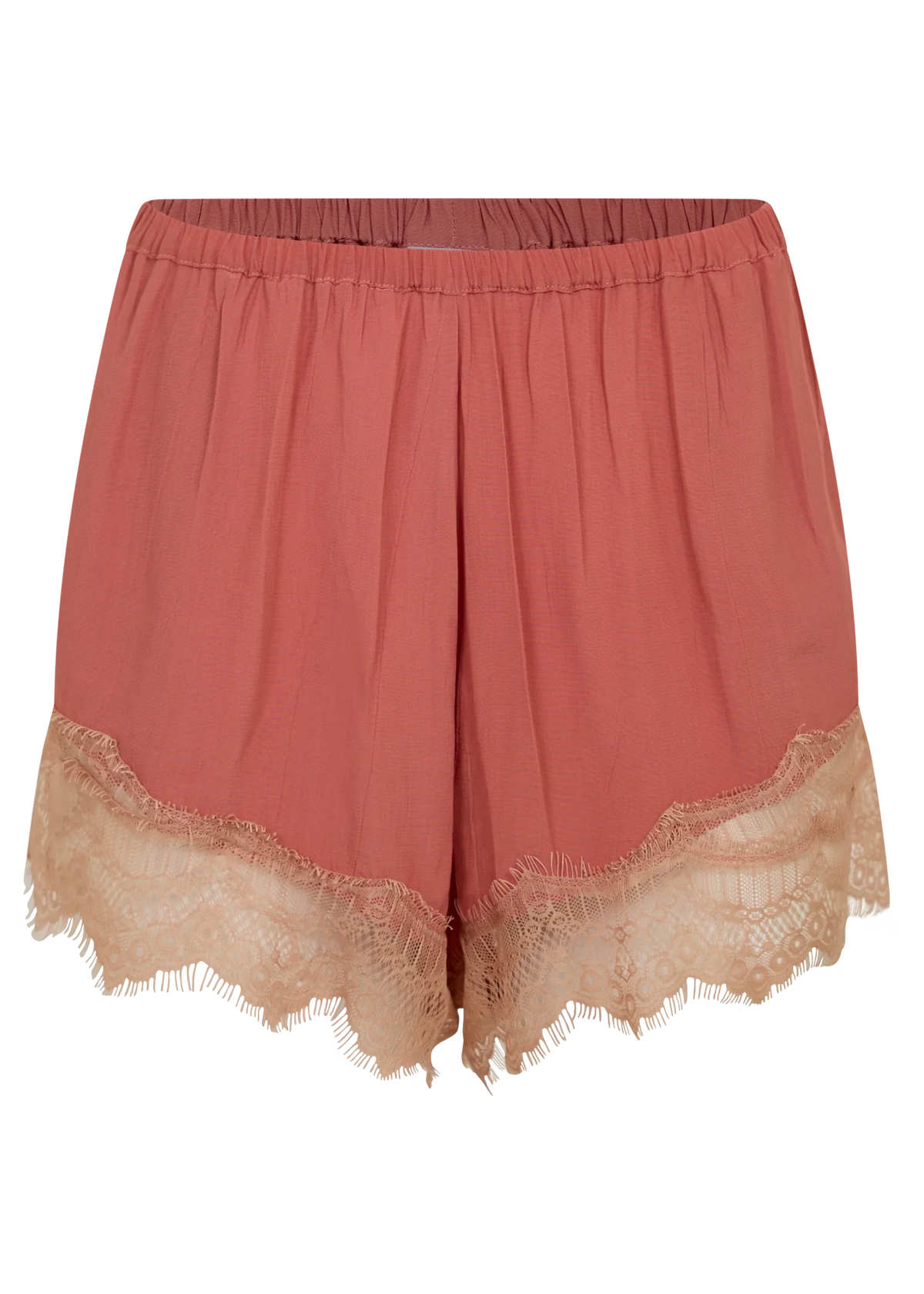 Ciao Ciao Vacation Unwind Lace Trim Shorts