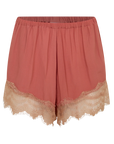 Ciao Ciao Vacation Unwind Lace Trim Shorts
