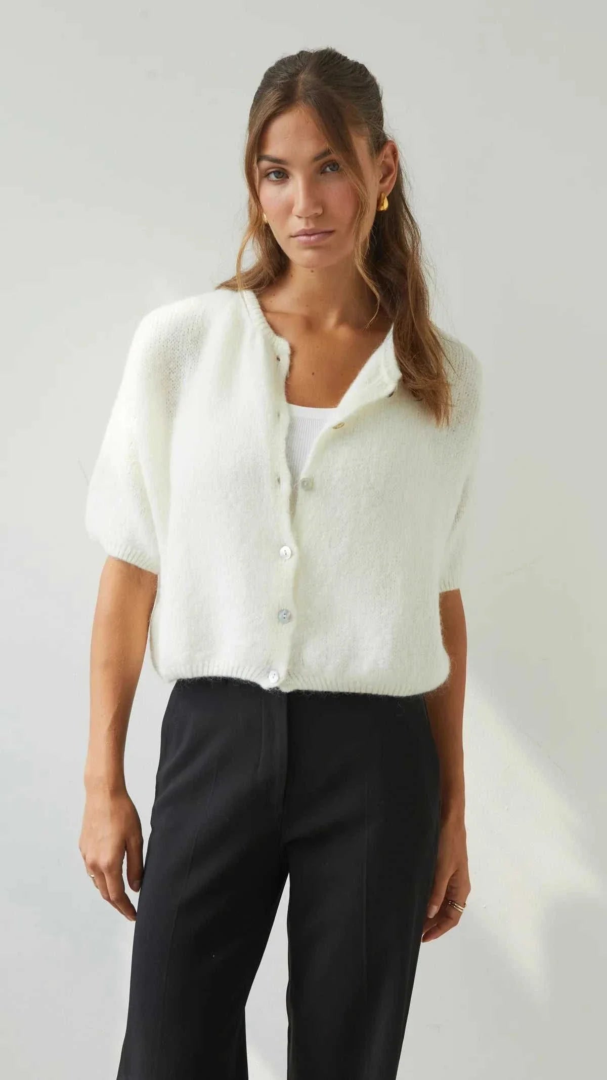 Charli Emme Cardigan Ivory One Size