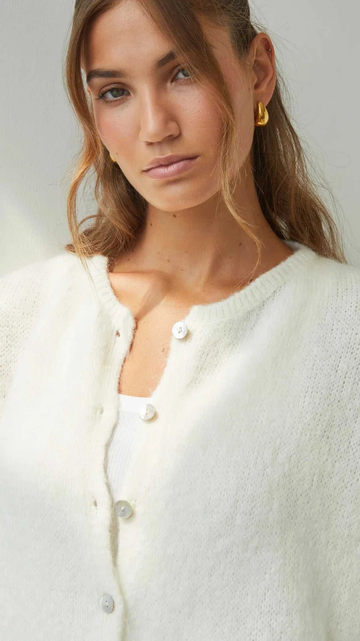 Charli Emme Cardigan Ivory One Size