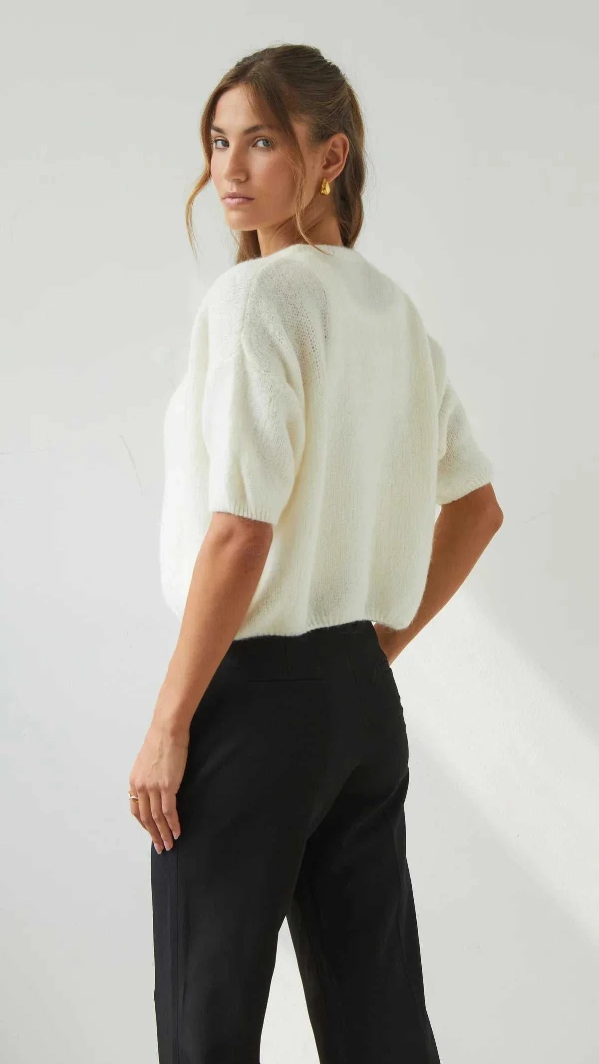 Charli Emme Cardigan Ivory One Size