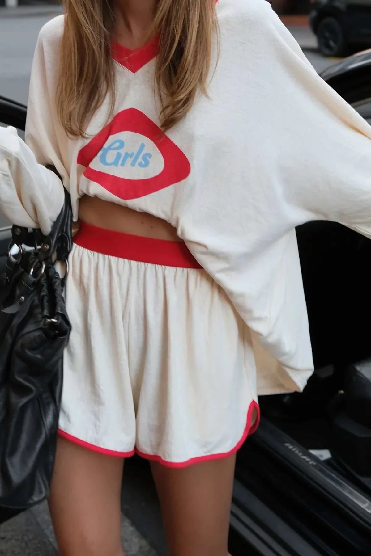 Luna Lane The GRLS Racer Shorts Cream