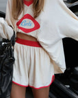 Luna Lane The GRLS Racer Shorts Cream