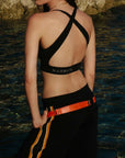 Nagnata Crossbody Wool Bralet Black