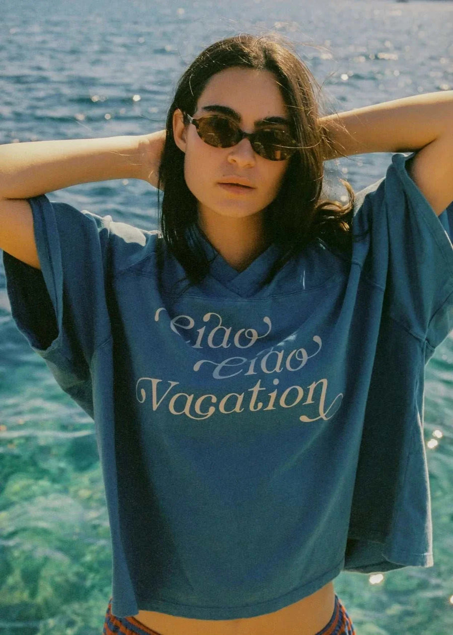 Ciao Ciao Vacation Vacay Crop Tee