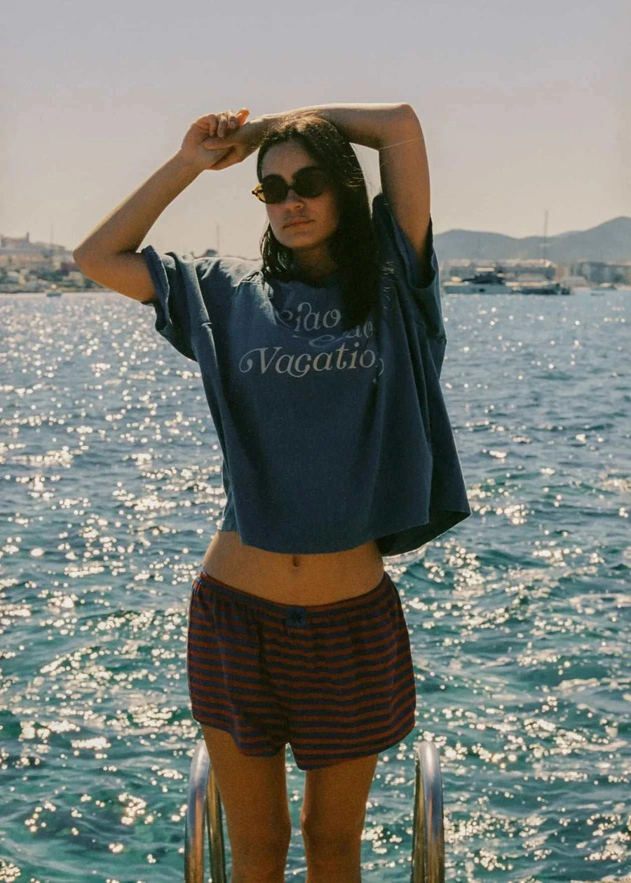 Ciao Ciao Vacation Vacay Crop Tee