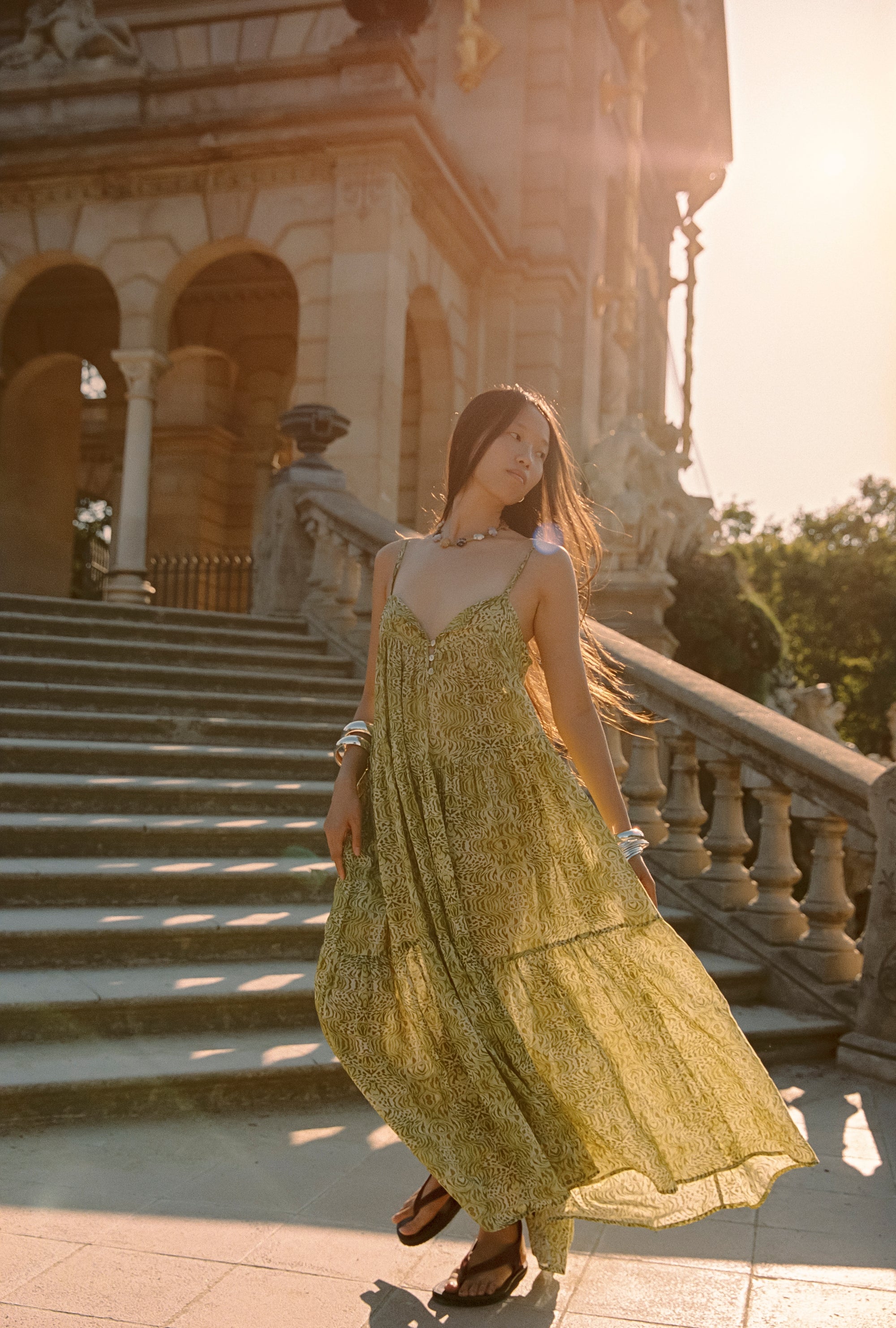 Kinga Csilla Viper Neroli Maxi Dress