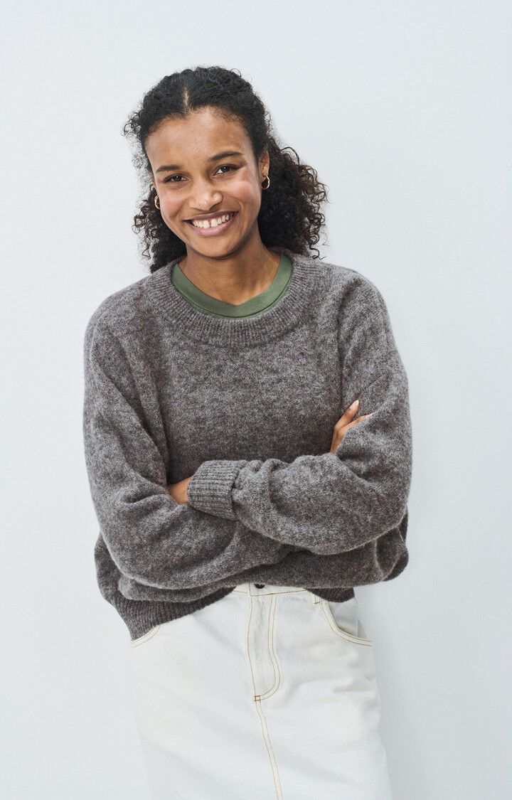 American Vintage Womens Sweater Vitow Steel Melange