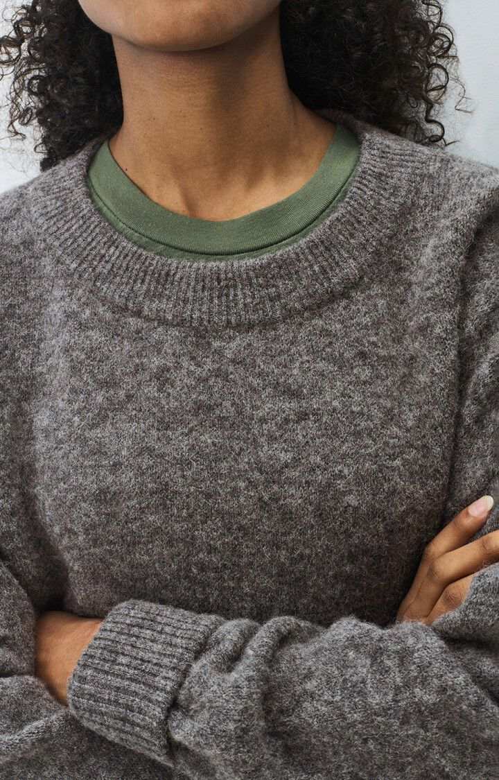 American Vintage Womens Sweater Vitow Steel Melange