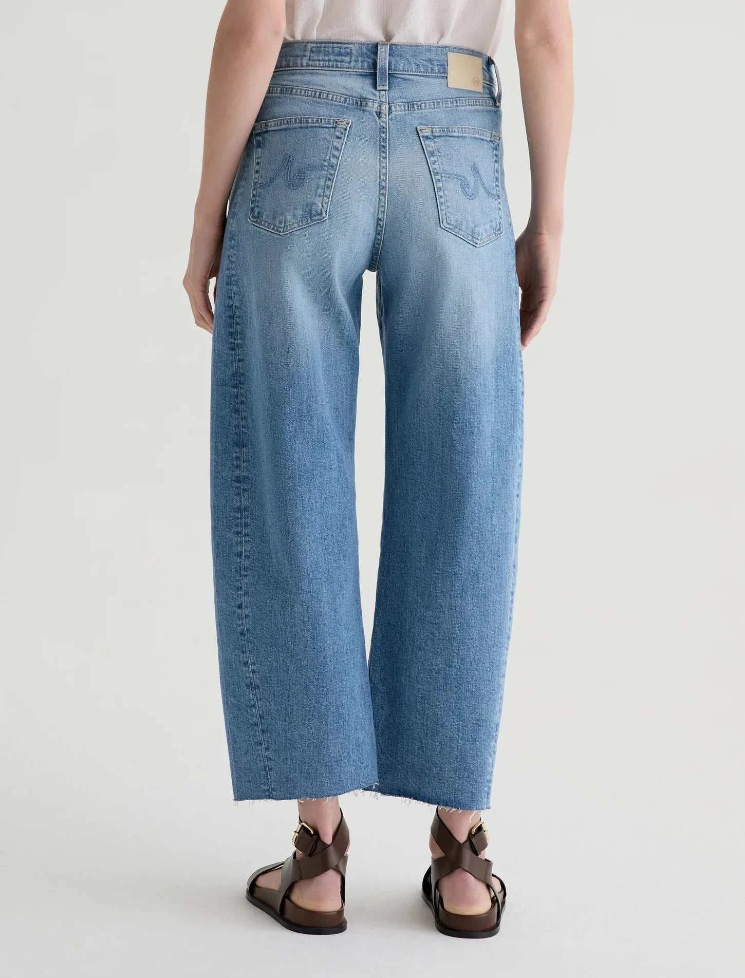 AG Hattie Crop High Rise Barrel Helios