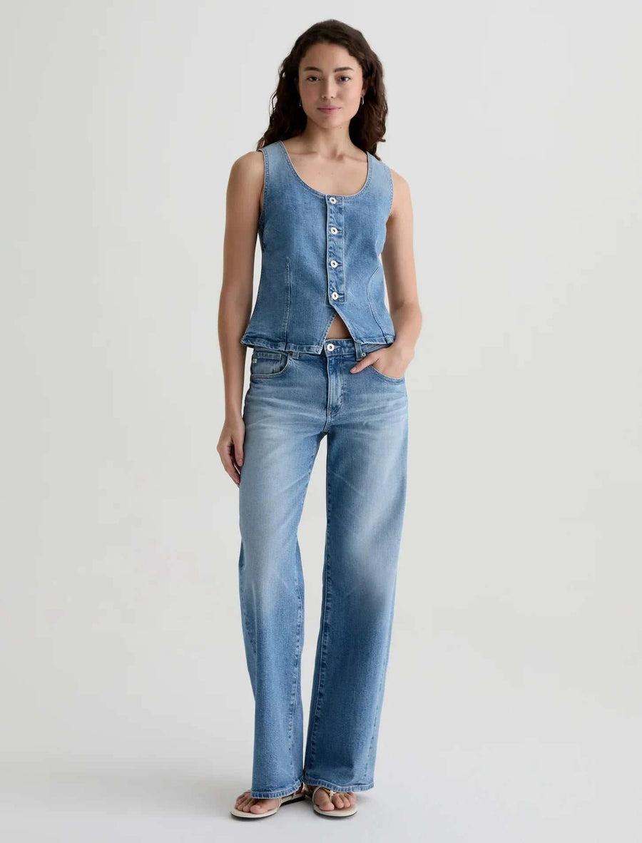 AG Adria Low Rise Twisted Wide Leg