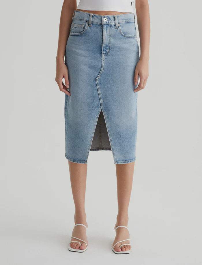 AG Alicia Midi Skirt Eclipsed