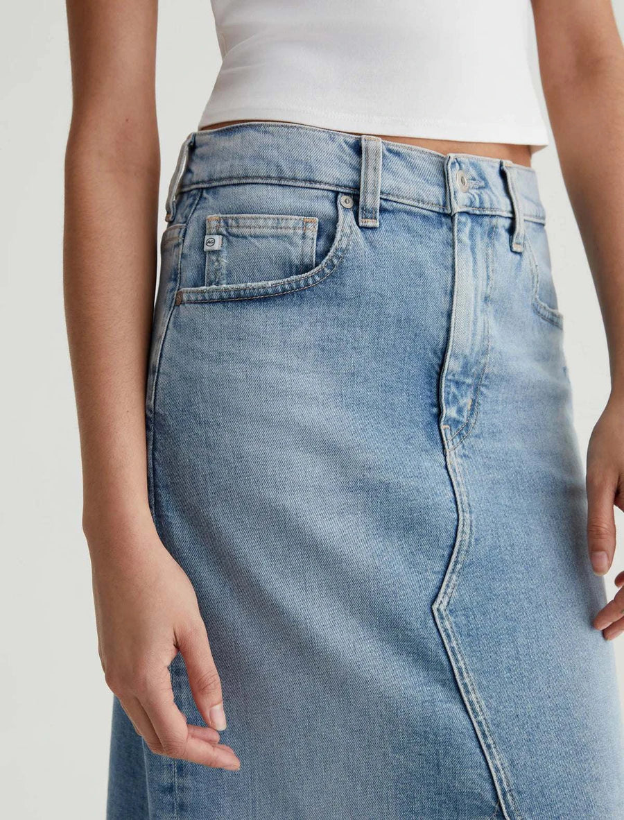 AG Alicia Midi Skirt Eclipsed