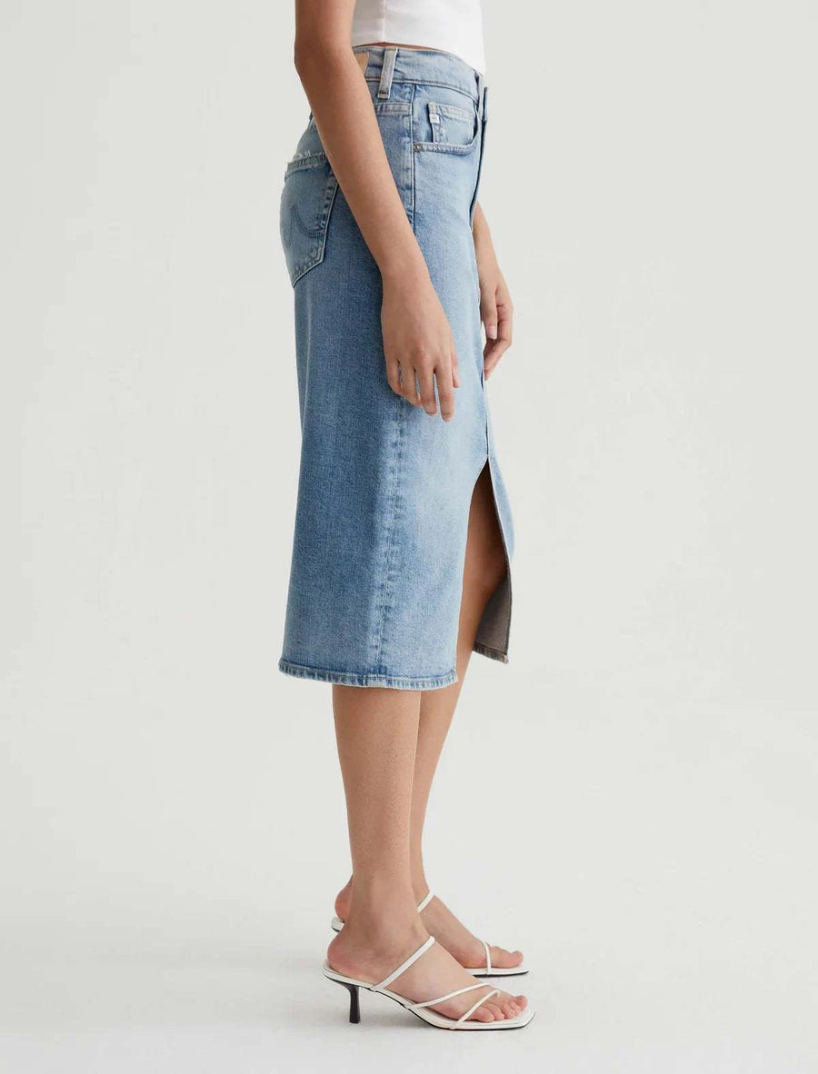 AG Alicia Midi Skirt Eclipsed