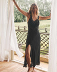 Spell Vina Lace Slip Dress Midnight