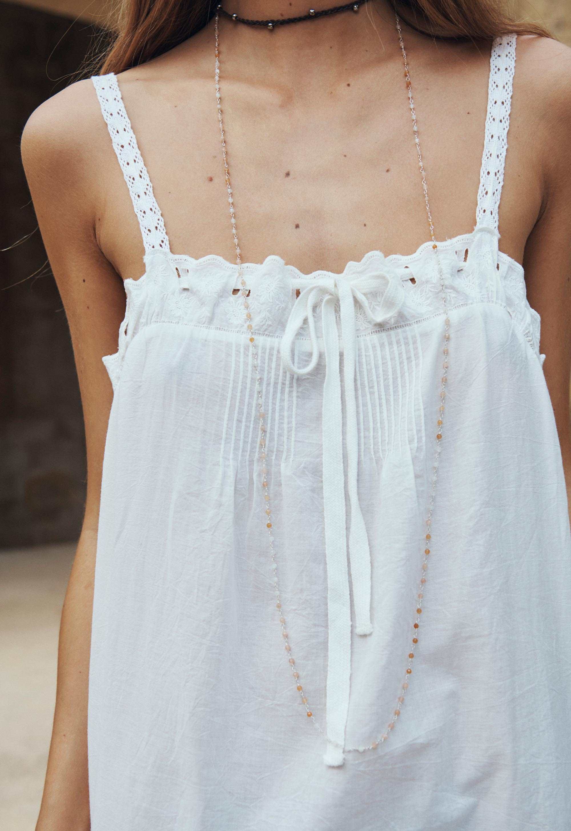 Spell Vintage Petticoat Mini Dress Vintage White