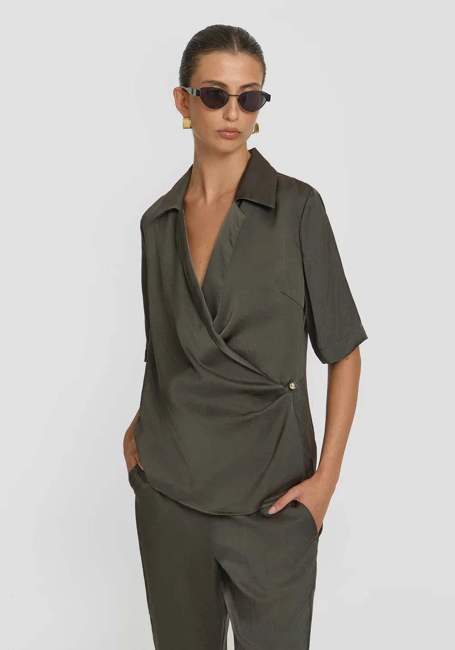 Viktoria and Woods Broadway Shirt Antique Olive