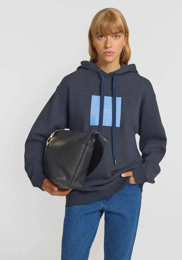 Viktoria and Woods Unisex Hoodie Navy Marle