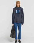 Viktoria and Woods Unisex Hoodie Navy Marle