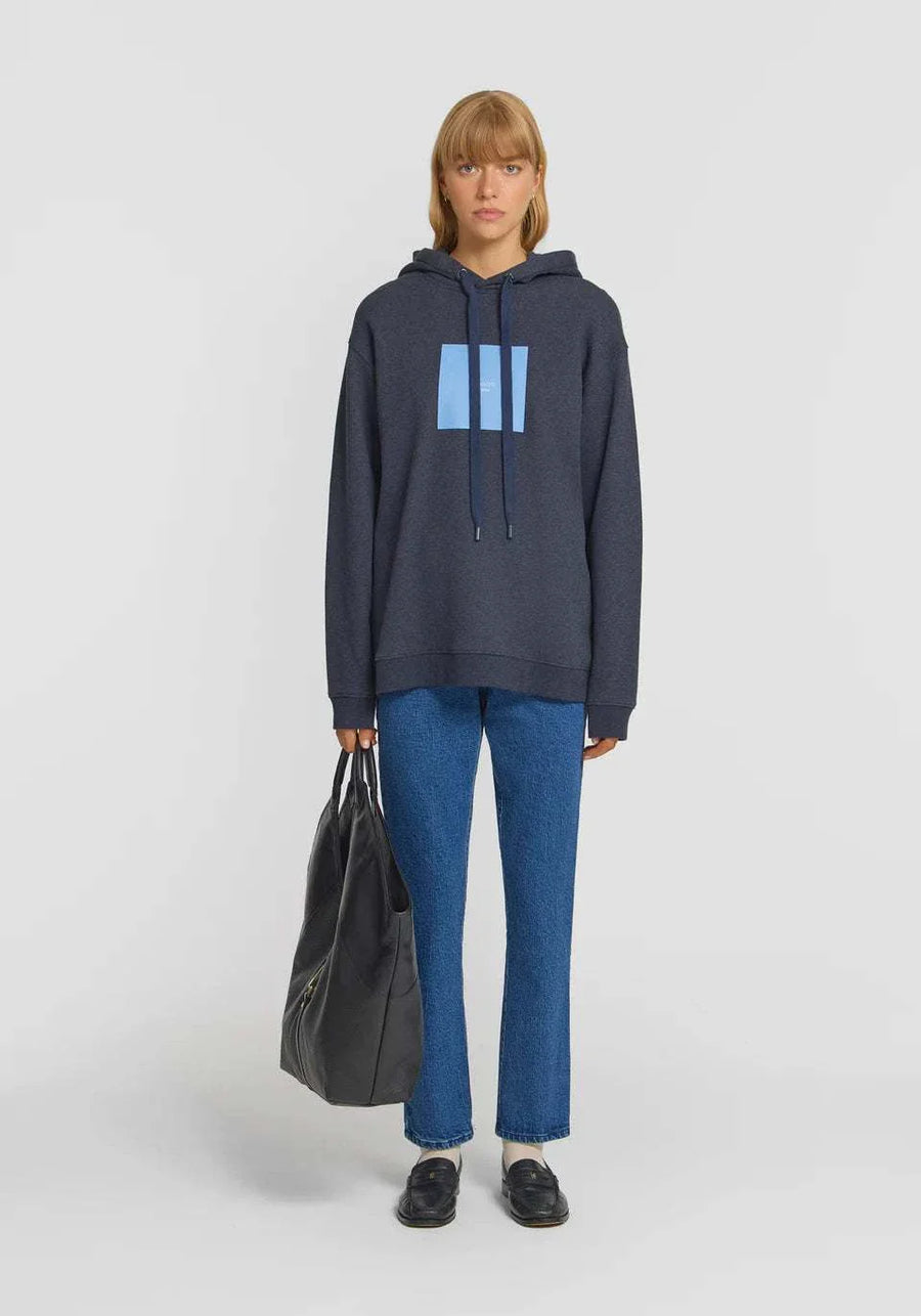Viktoria and Woods Unisex Hoodie Navy Marle