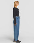 Viktoria and Woods Clique Rib Henley Black