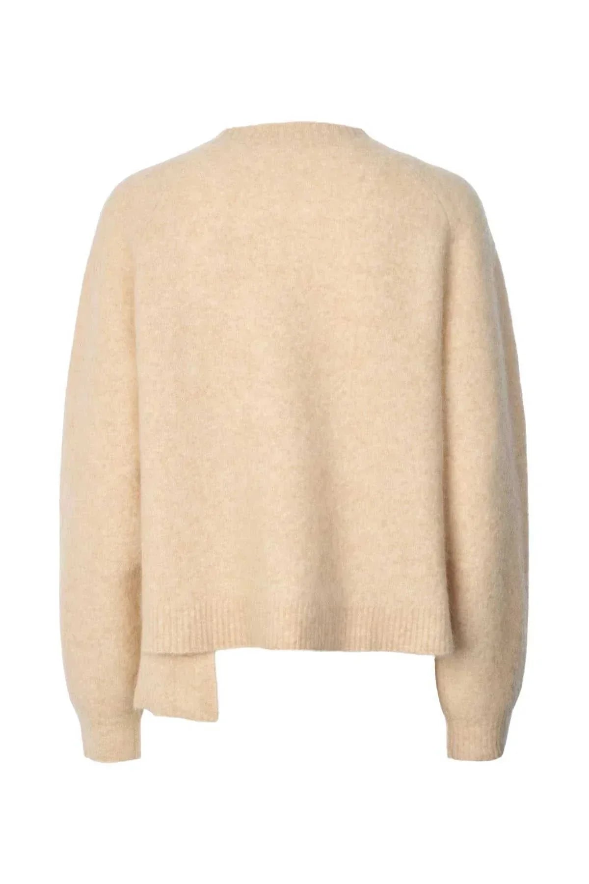 Rabens Saloner Cedra Soft Knit Boxy Sweater Buttercream