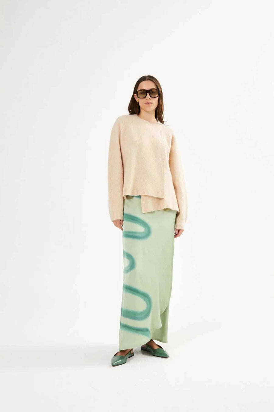 Rabens Saloner Cedra Soft Knit Boxy Sweater Buttercream