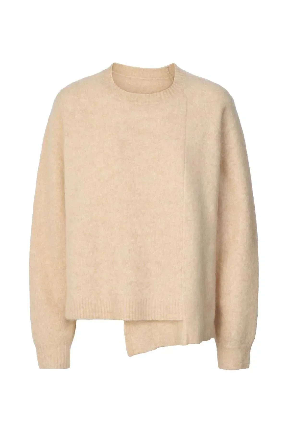 Rabens Saloner Cedra Soft Knit Boxy Sweater Buttercream