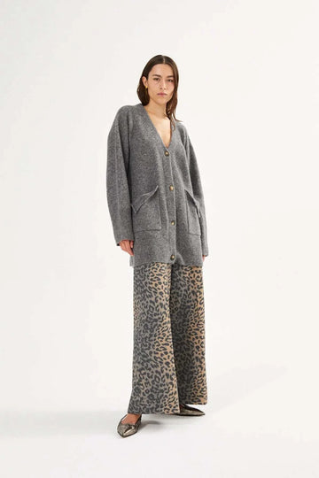 Rabens Saloner Inja Wide Leg Pant Leopard