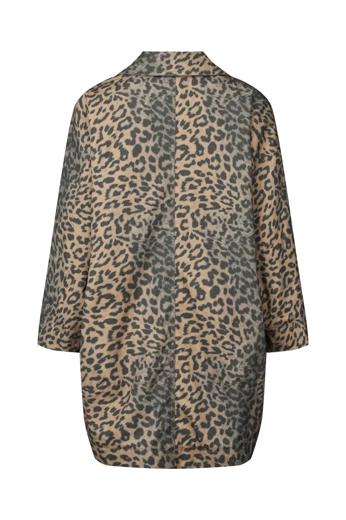 Rabens Saloner Jaqline Oversized Jacket Leopard