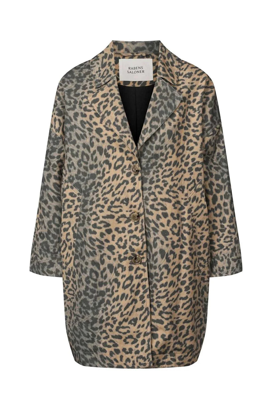 Rabens Saloner Jaqline Oversized Jacket Leopard